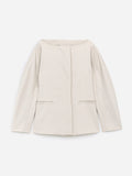 Open-Neck Blazer - Beige