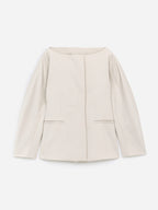 Open-Neck Blazer - Beige