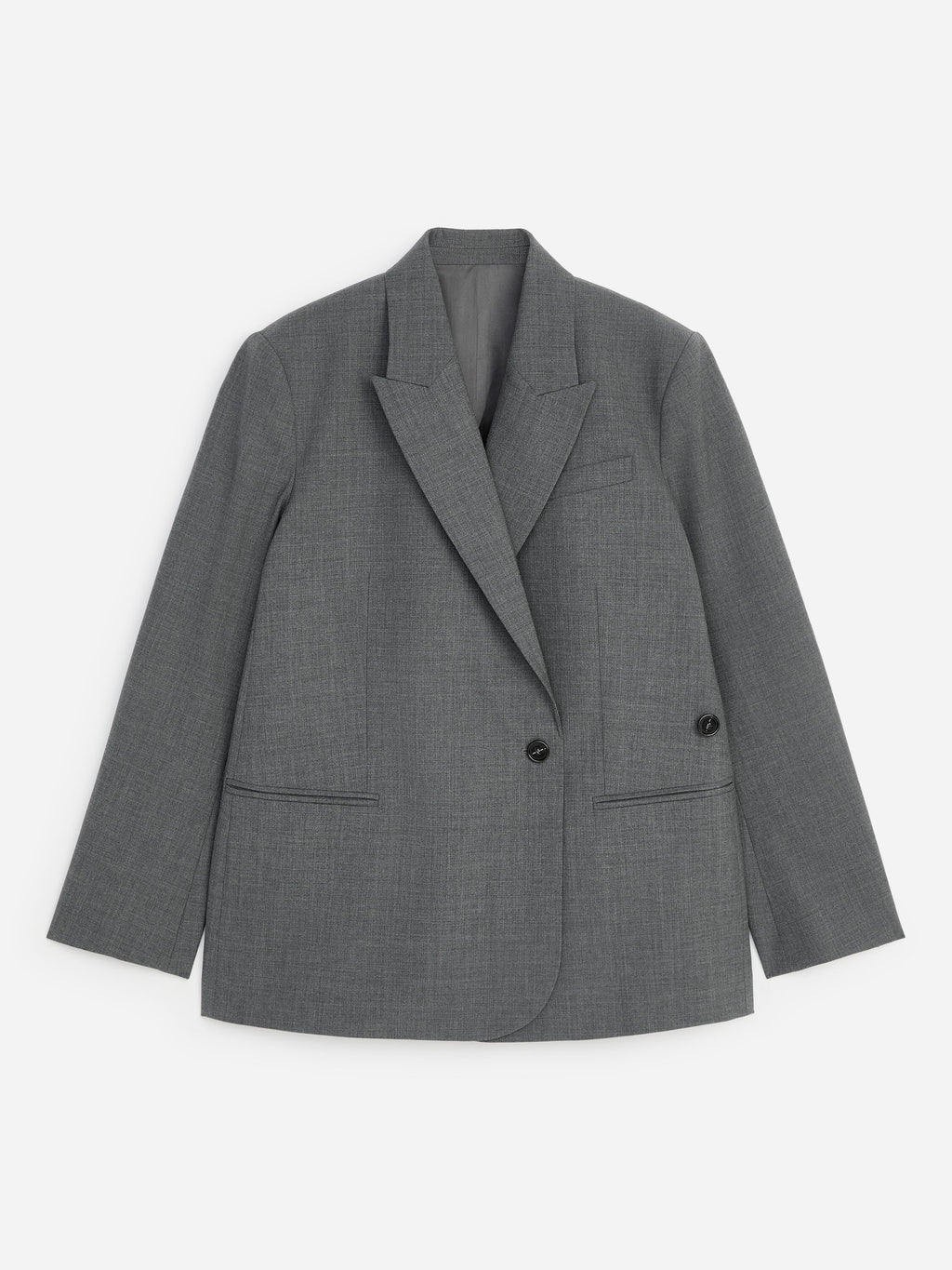 Wool-Blend Blazer - Grey - Image 7
