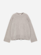 Oversized Pure Cashmere Jumper​ - Beige - Image 6
