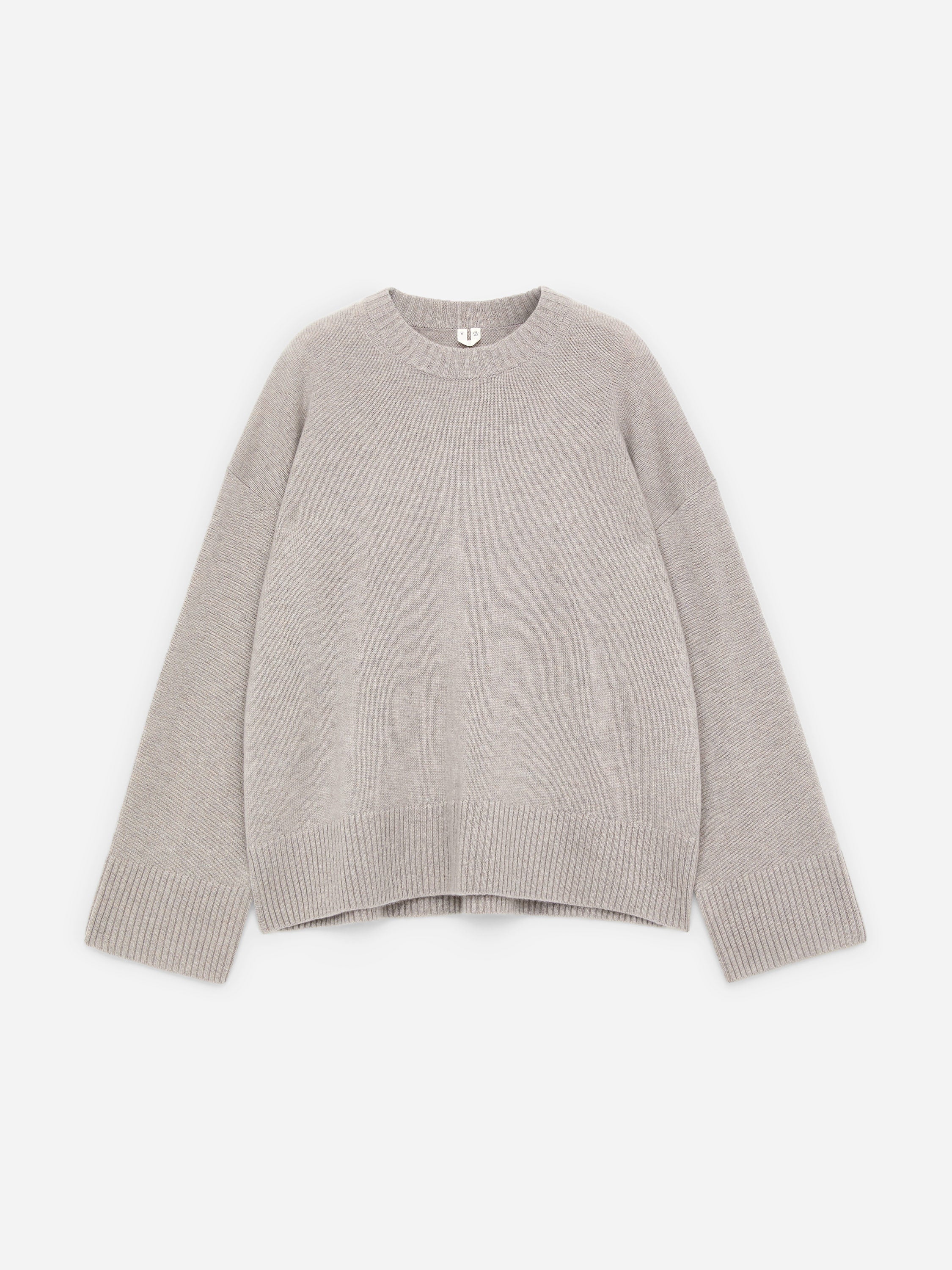 Oversized Pure Cashmere Jumper​ - Beige - Image 6