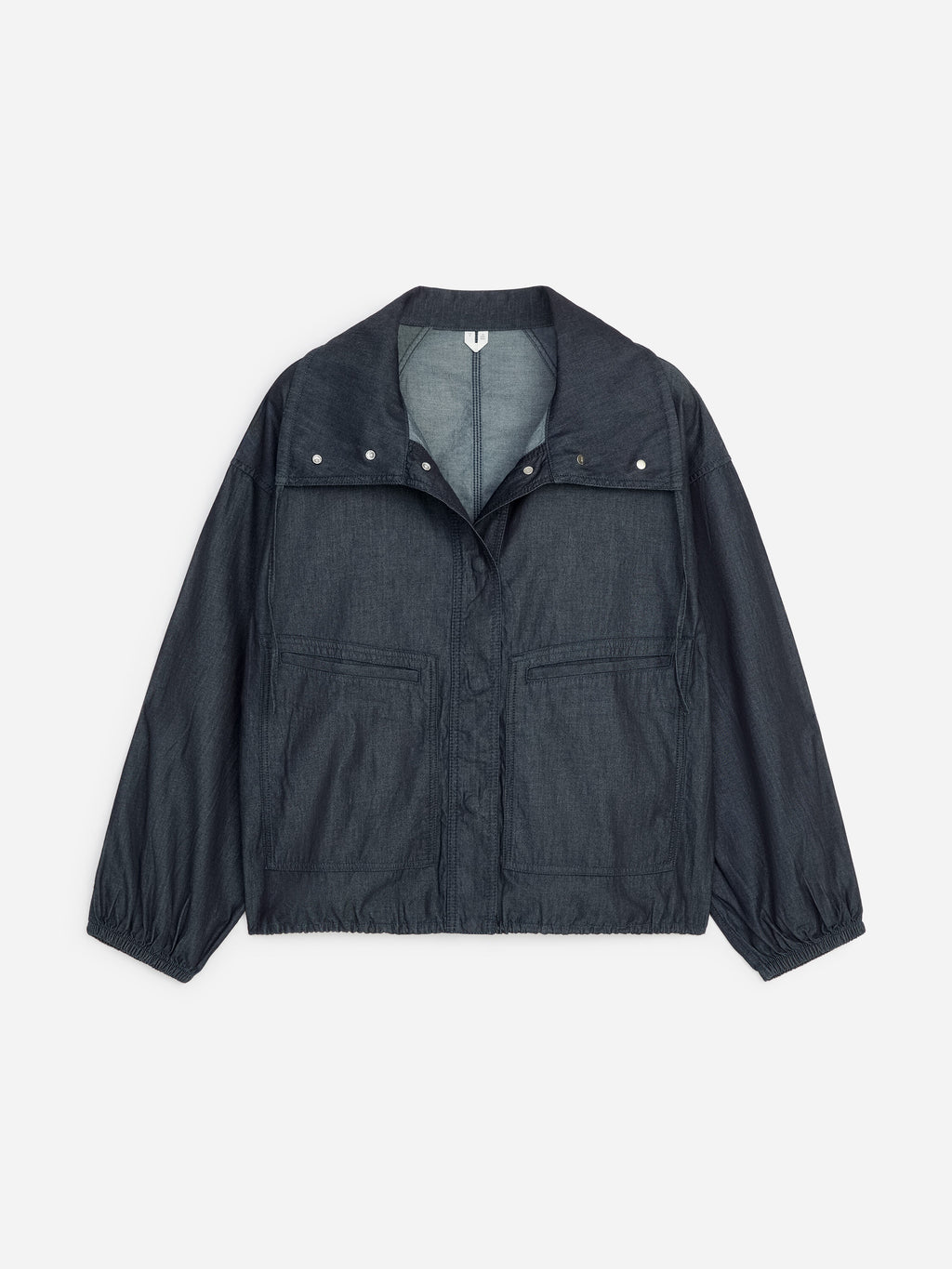 Denim Blouson Jacket - Blue - Image 5