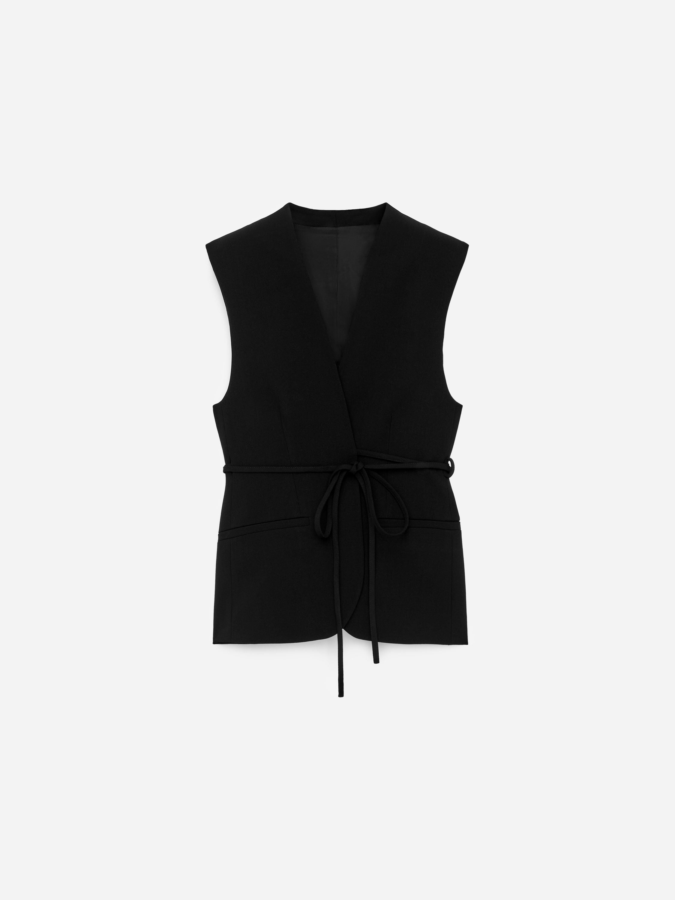 Belted Waistcoat - Black