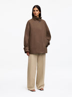 Relaxed Cotton Jacket - Beige - Image 2
