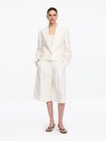 Linen Blazer - White