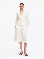 Linen Blazer - White