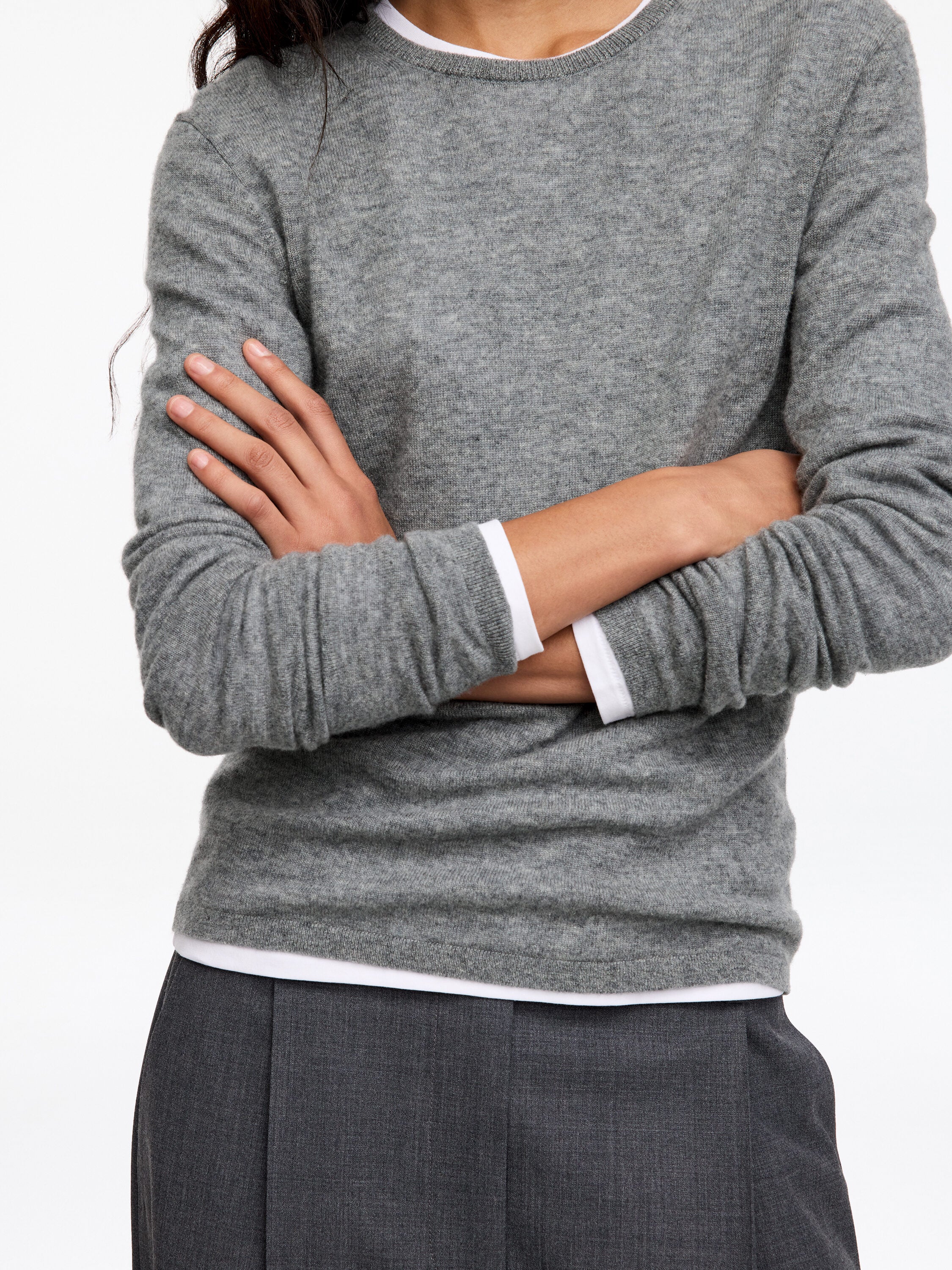 Pure Cashmere Jumper - Grey - Image 4