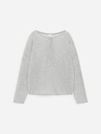 Pure Cashmere Boat-Neck Jumper - Grey