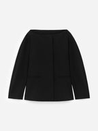Open-Neck Blazer - Black