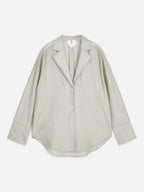 Tailored Shirt Blazer - Beige - Image 5