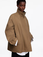 Corduroy-Collar Jacket - Brown - Image 4