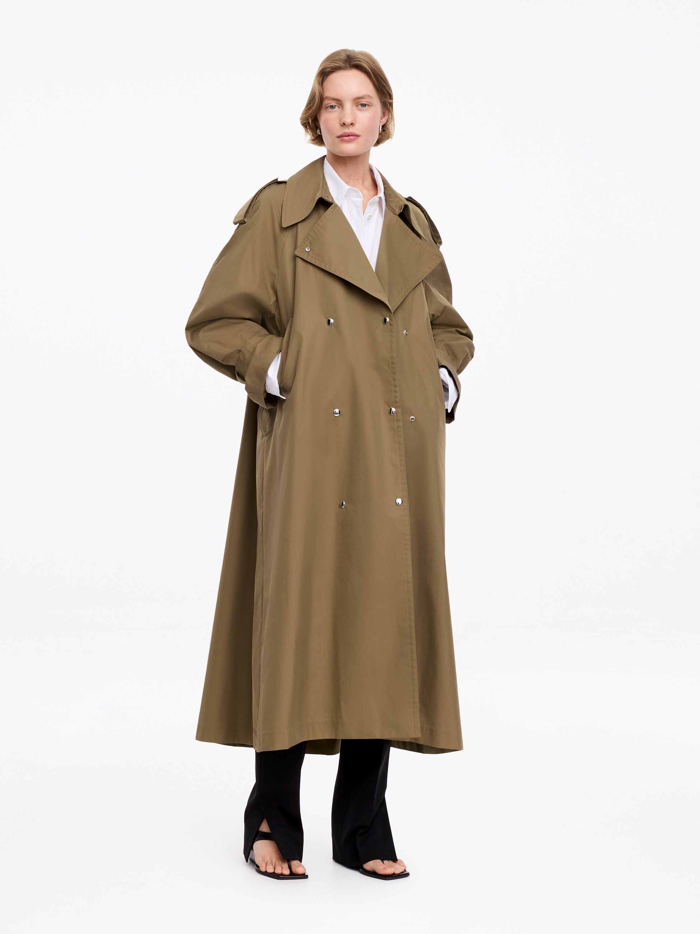Relaxed Trench Coat - Beige