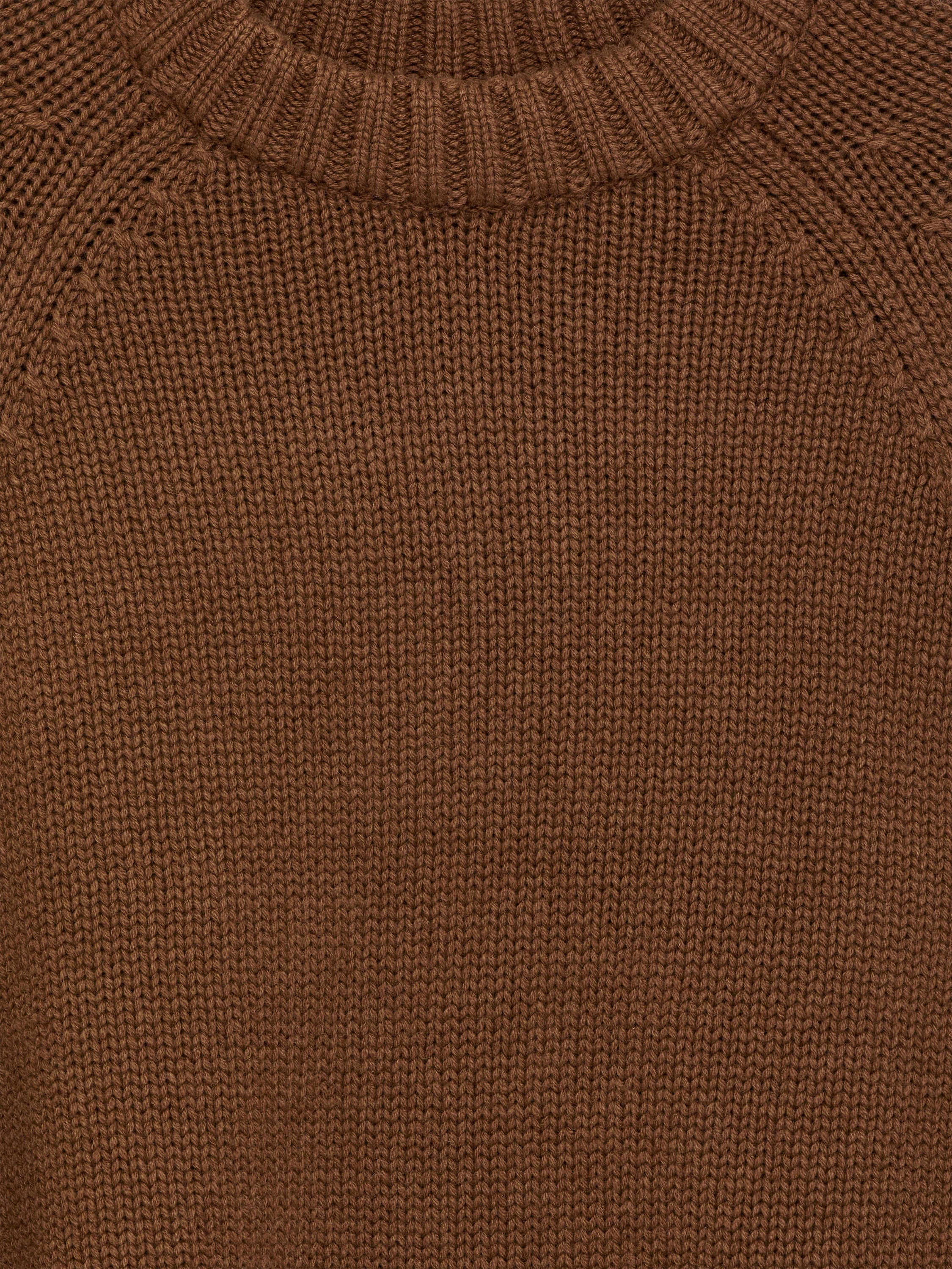 Chunky Pure Cashmere Jumper​ - Brown - Image 2