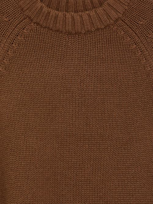 Chunky Pure Cashmere Jumper​ - Brown - Image 2