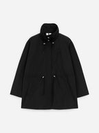 High-Collar Nylon Jacket - Black