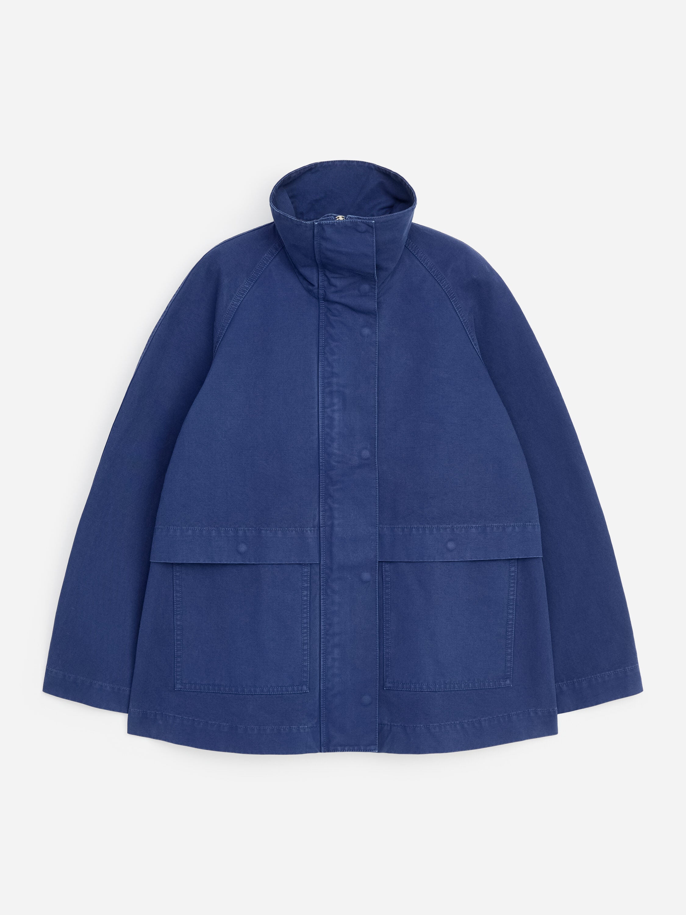 Cotton Workwear Jacket - Blue - Image 6