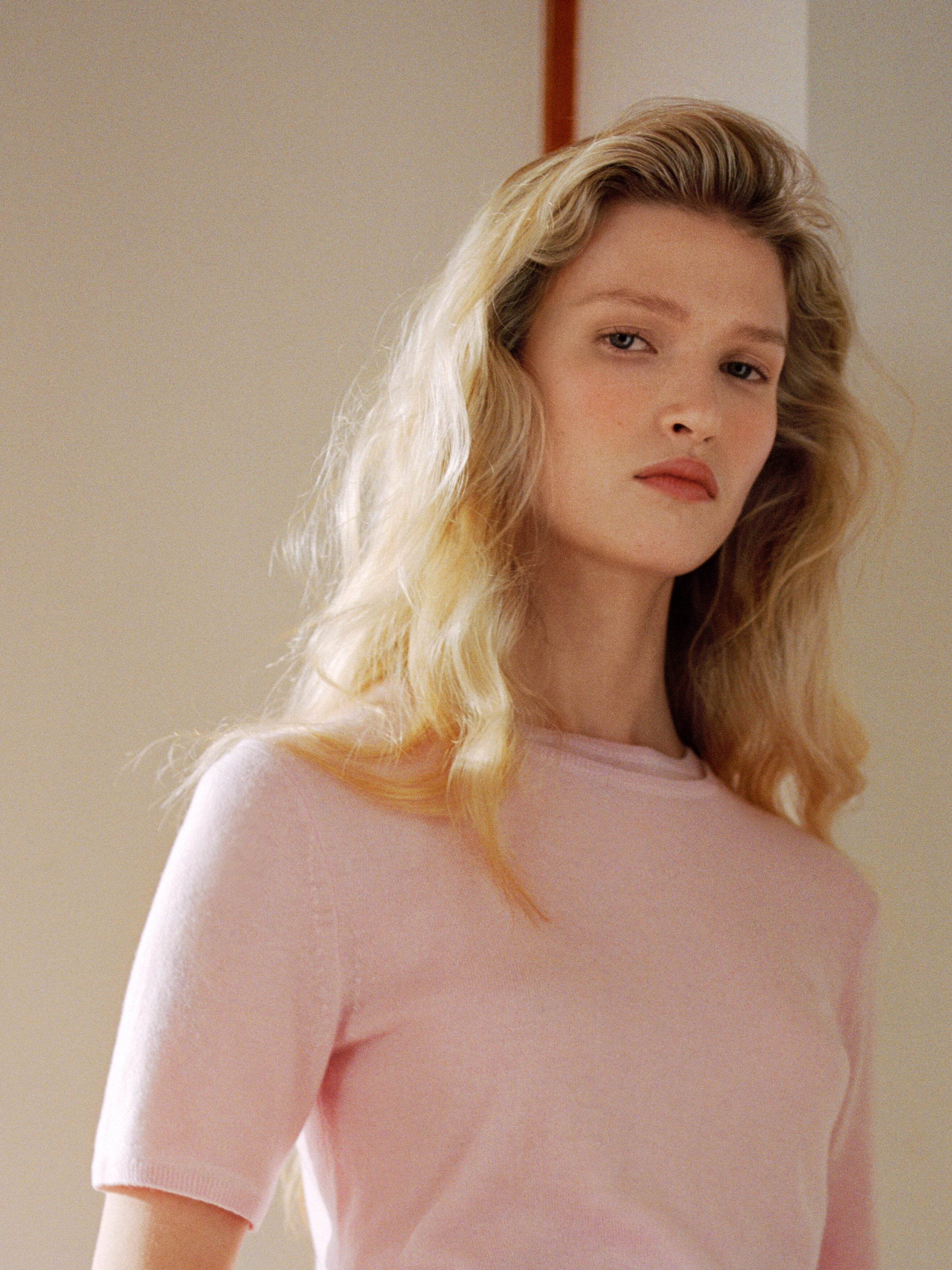 Pure Cashmere Top - Pink