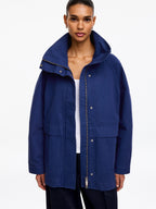 Cotton Workwear Jacket - Blue - Image 2