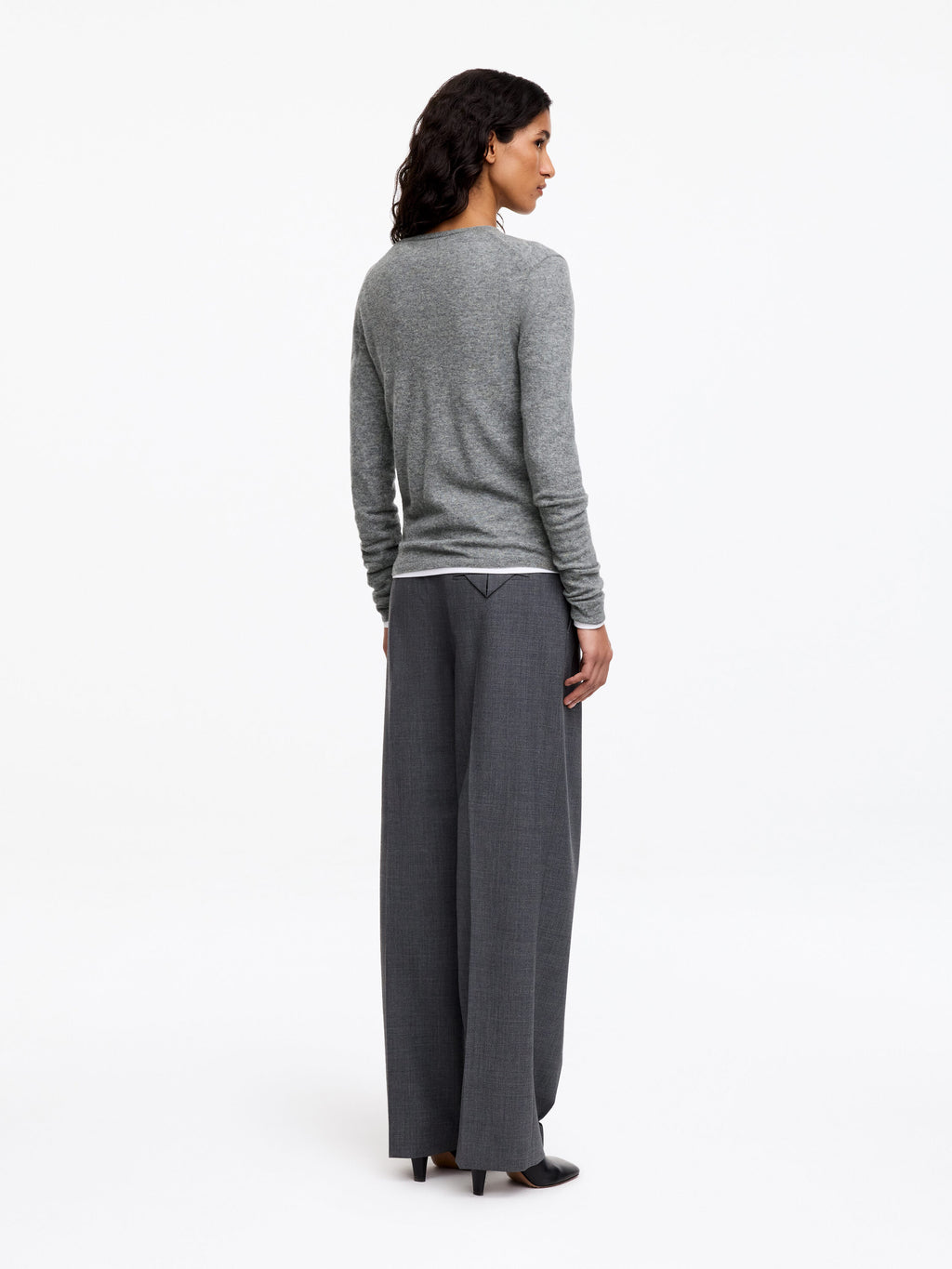 Pure Cashmere Jumper - Grey - Image 3