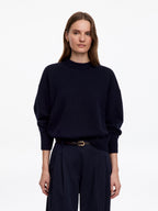 Oversized Pure Cashmere Jumper​ - Blue