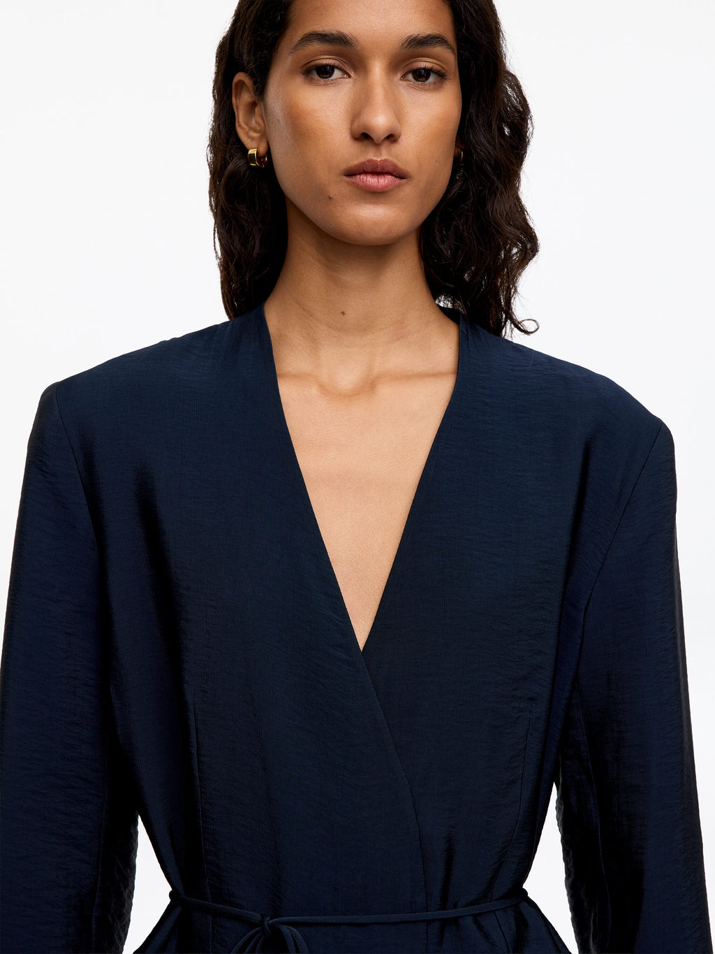 Wrap Blazer - Blue - Image 4
