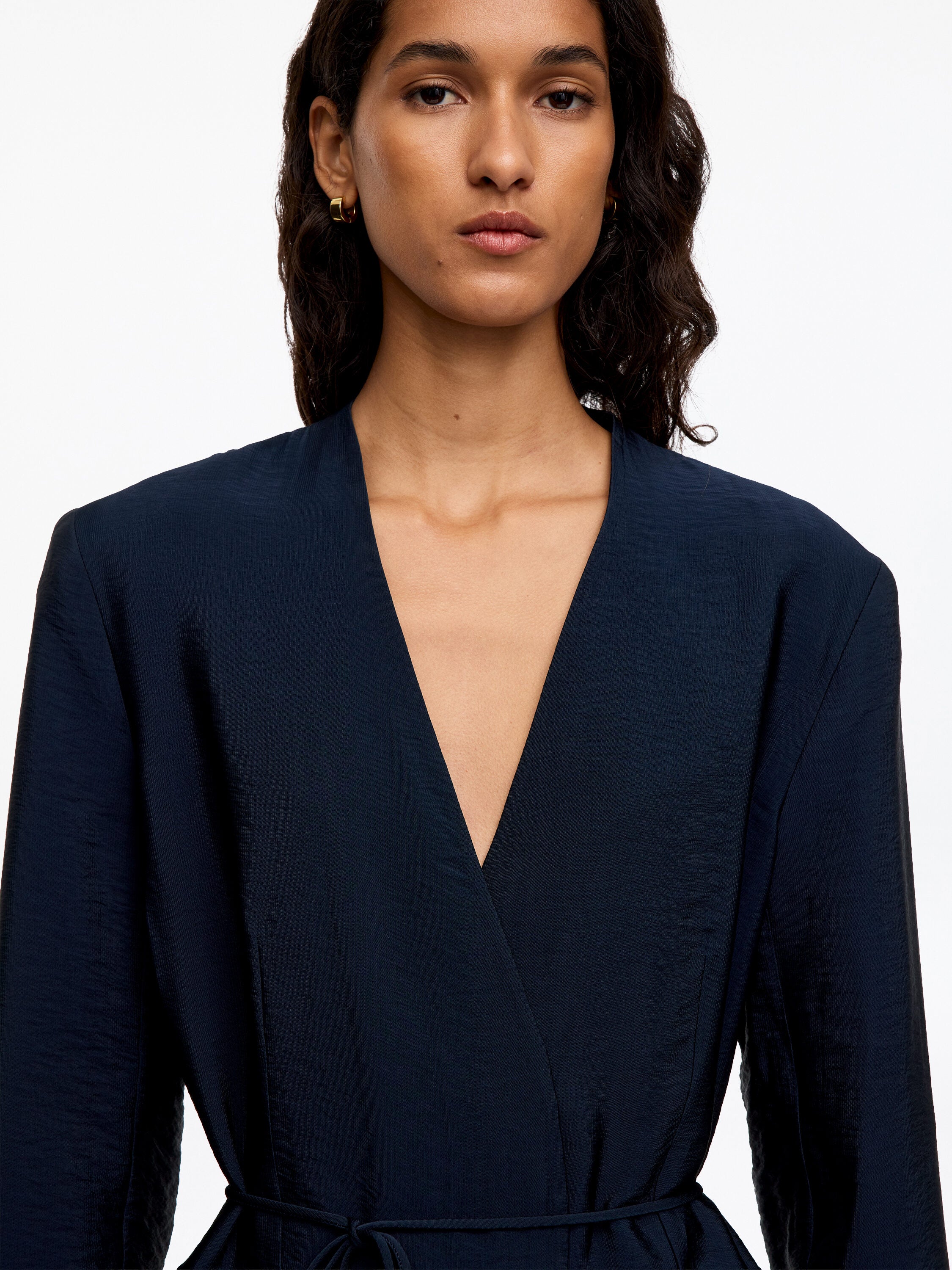 Wrap Blazer - Blue - Image 4
