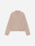Cashmere-Wool Polo Jumper - Beige
