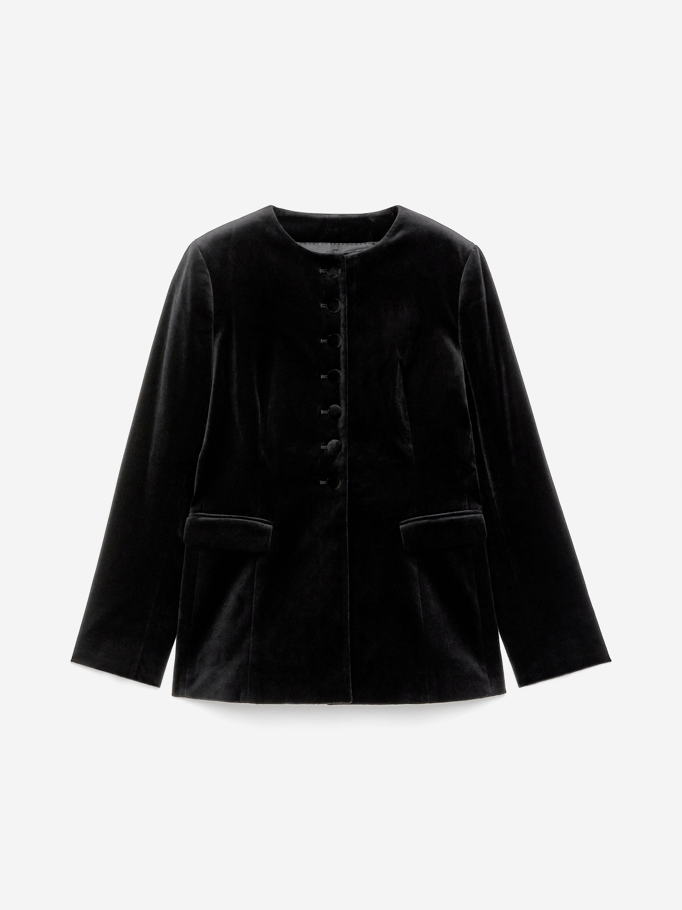 Velvet Blazer - Black