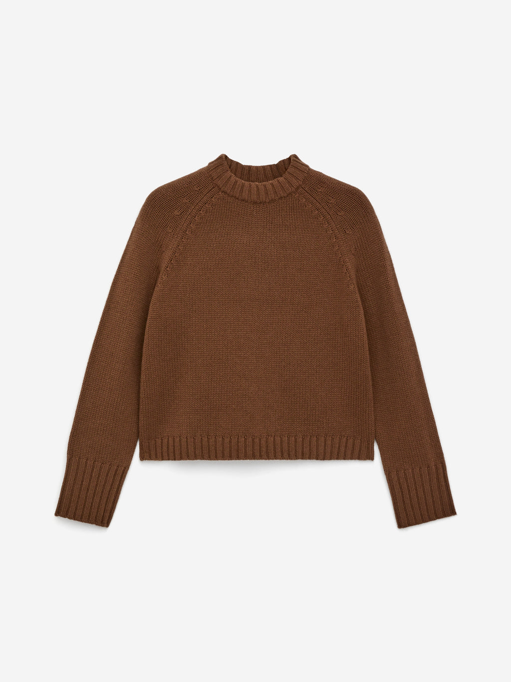 Chunky Pure Cashmere Jumper​ - Brown