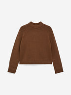 Chunky Pure Cashmere Jumper​ - Brown