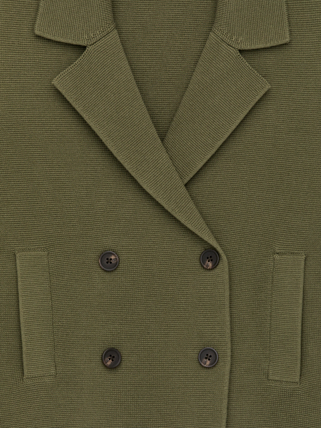 Knitted Cotton Jacket - Green - Image 2