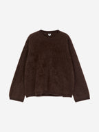 Pure Brushed-Cashmere Jumper​ - Brown