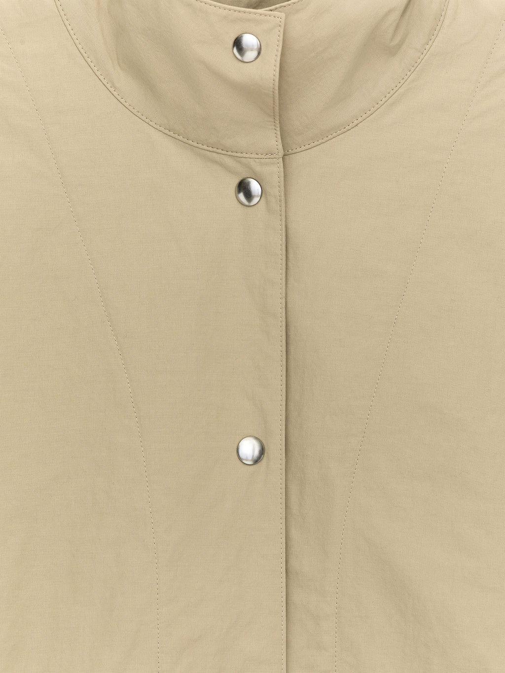 Oversized Shell Jacket - Beige - Image 2