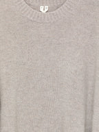 Oversized Pure Cashmere Jumper​ - Beige - Image 7