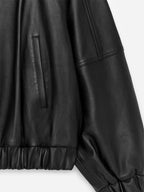 Leather Jacket - Black - Image 3