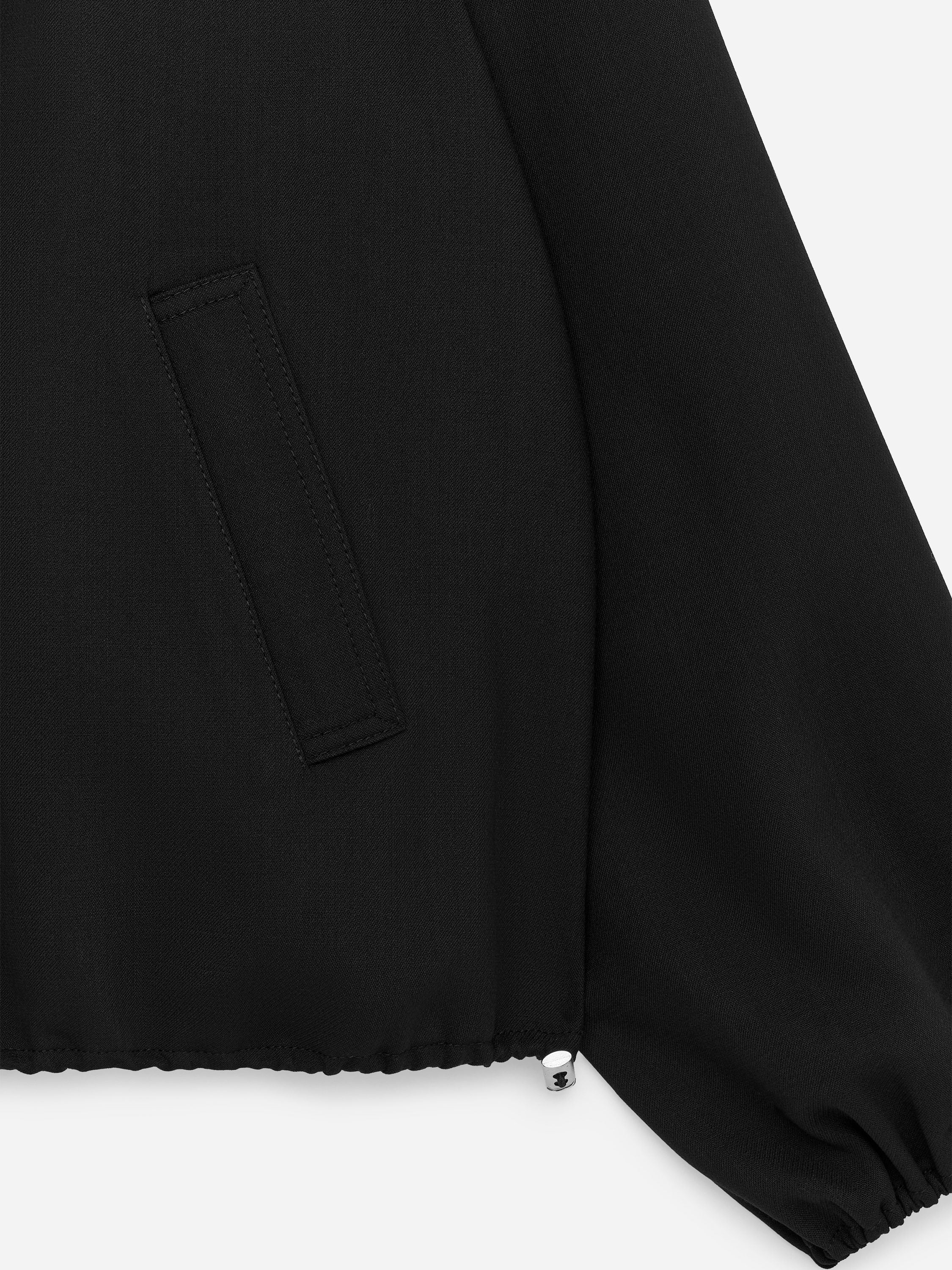 Bubble-Hem Jacket - Black - Image 2