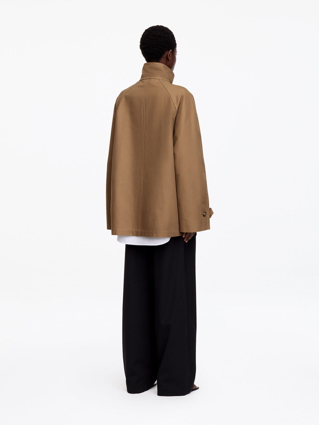 Corduroy-Collar Jacket - Brown - Image 3