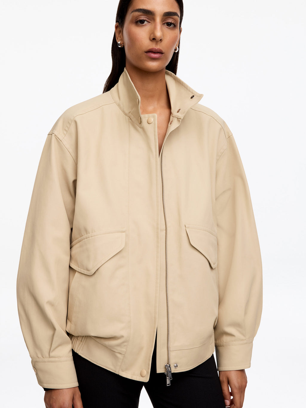 Harrington Jacket - Beige - Image 4