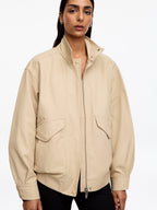 Harrington Jacket - Beige - Image 4