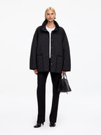 Relaxed Quilted Jacket - Black