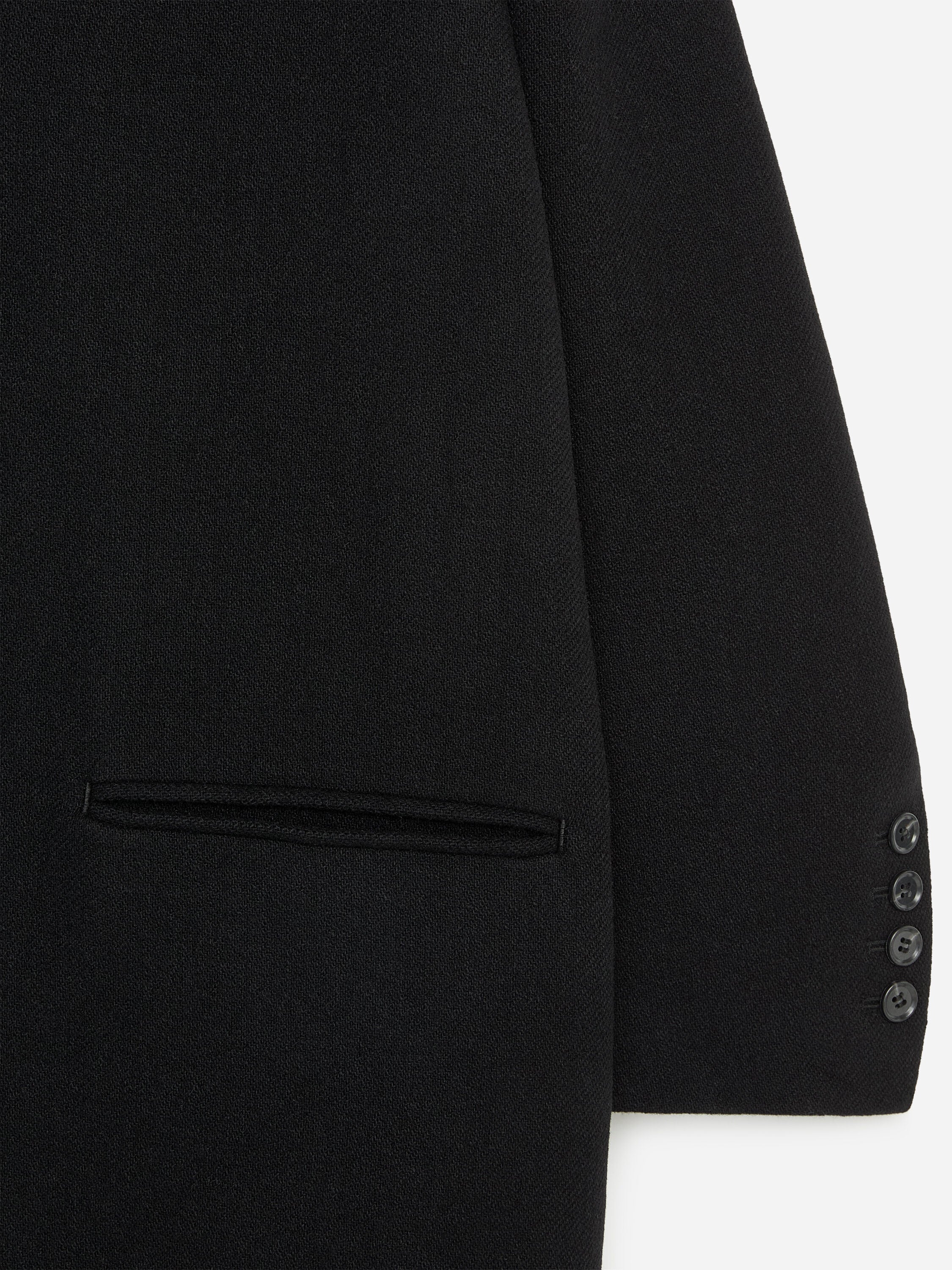 Wool-Blend Coat - Black - Image 6