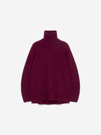 Pure Cashmere Roll-Neck Jumper - Red