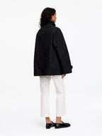 Corduroy-Collar Jacket - Black - Image 3