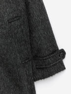Wool-Alpaca Blend Coat - Black - Image 3