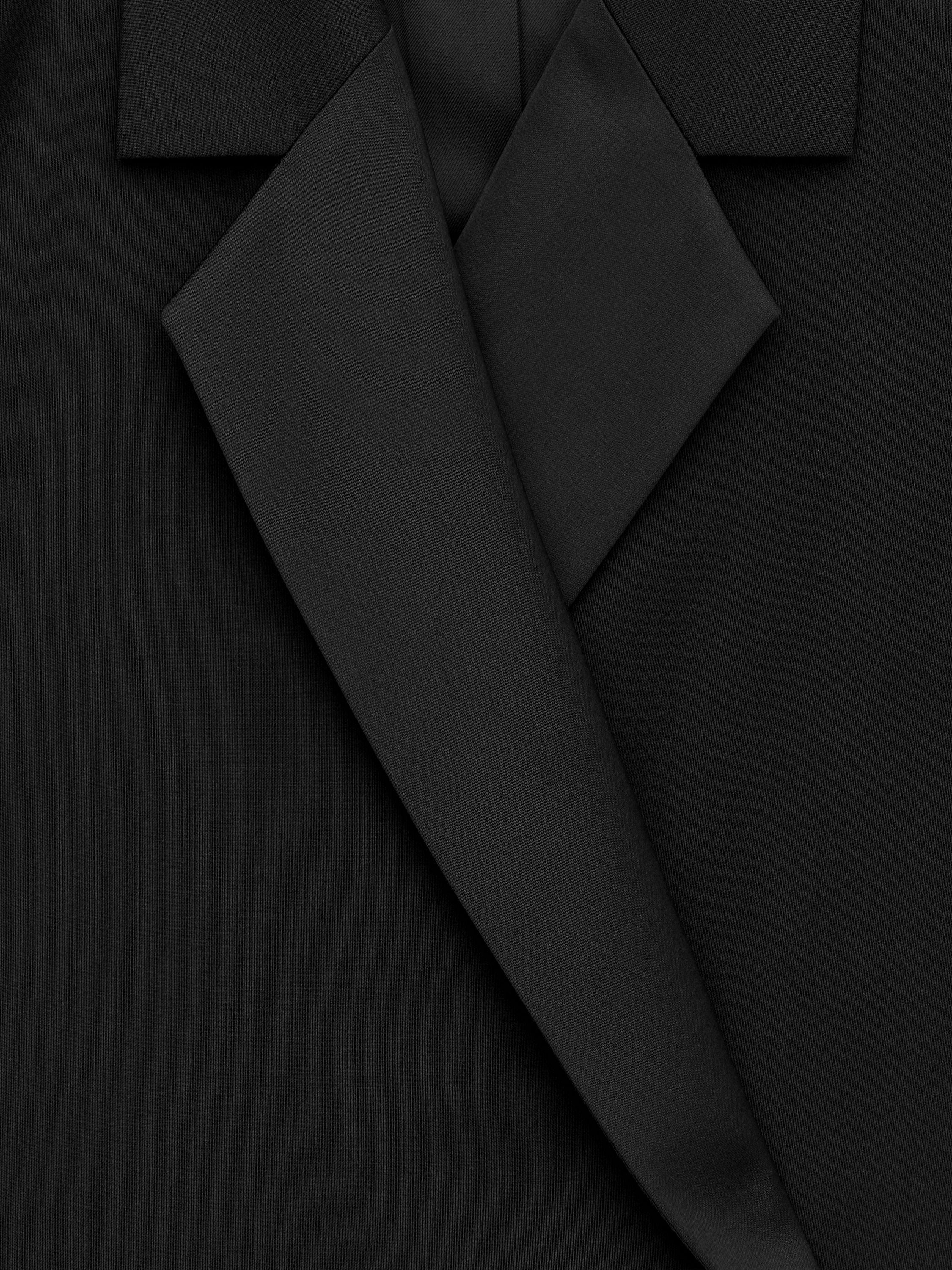 Tuxedo Blazer - Black - Image 2