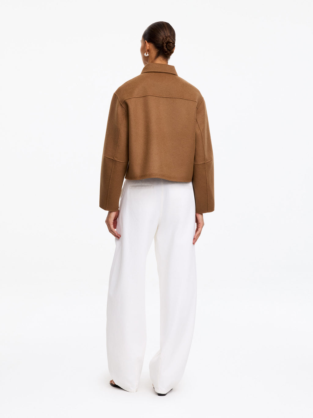 Wool-Blend Overshirt - Beige - Image 3