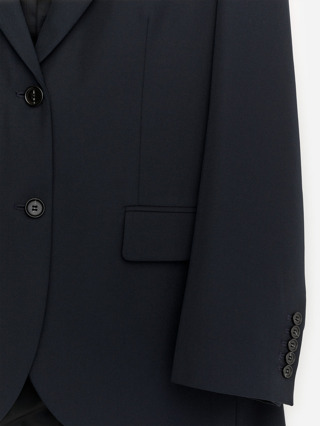 Wool-Blend Blazer - Blue - Image 2