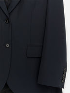 Wool-Blend Blazer - Blue - Image 2