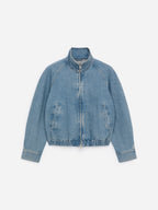 Short Denim Jacket - Blue