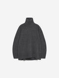 Pure Cashmere Roll-Neck Jumper - Grey